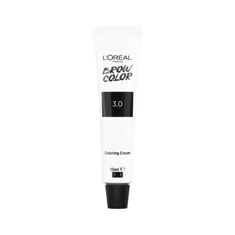 L'Oréal Paris Brow Color – polotrvalá farba na obočie 3.0 Dark Brunette