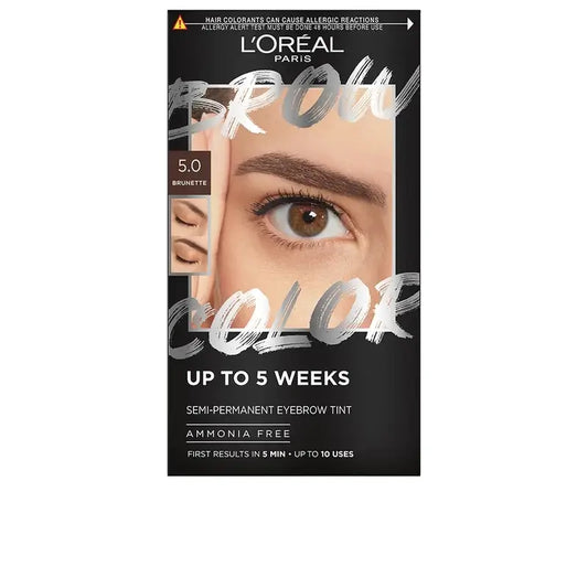 L'Oréal Paris Brow Color – polopermanentná farba na obočie 5.0 Brunette