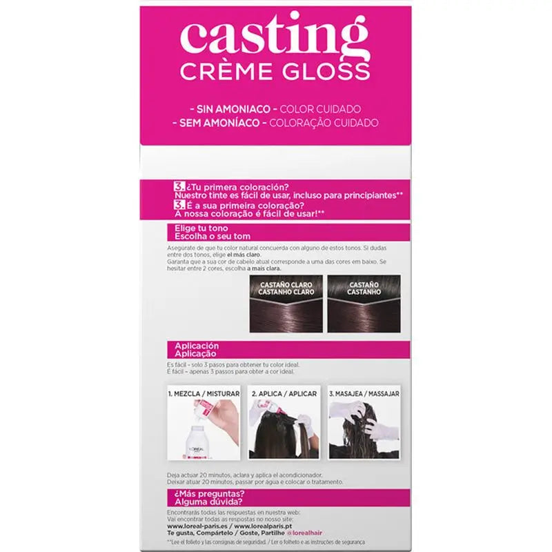 L'Oréal Paris Casting Creme Gloss Farbenie 415 Zmrzlinová hnedá