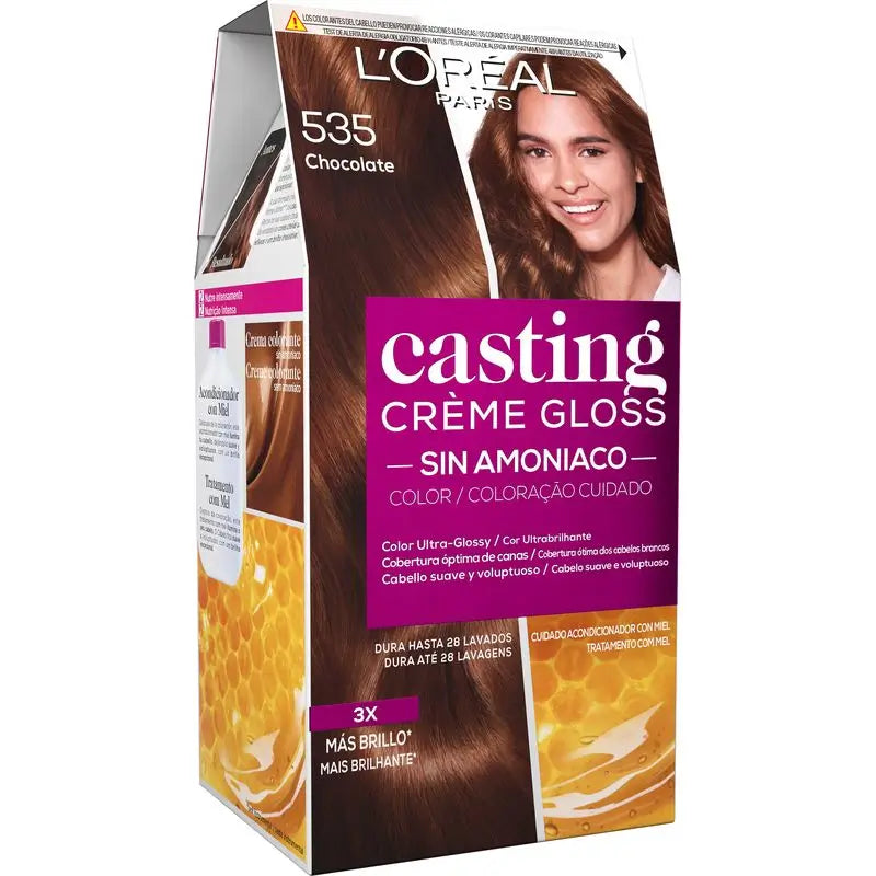 L'Oréal Paris Casting Creme Gloss Baño De Color 535 Čokoláda