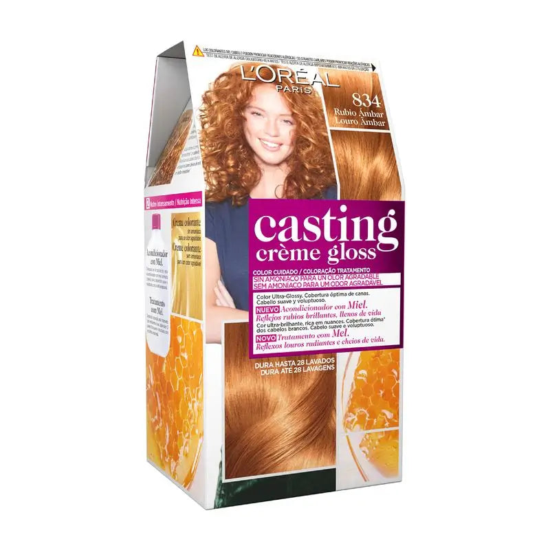 L'Oréal Paris Casting Creme Gloss Baño De Color 834 Jantárová blond