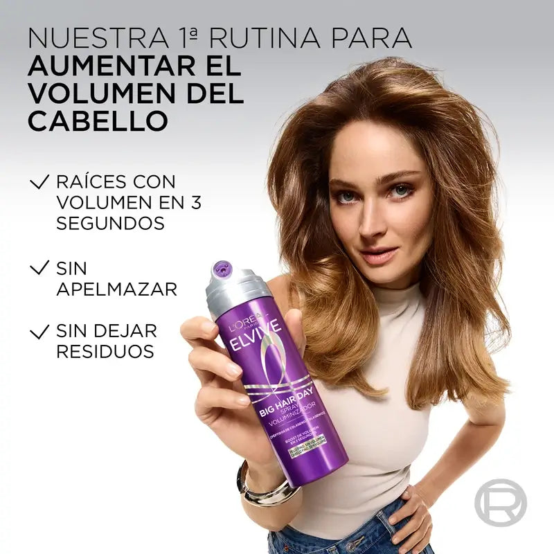L'Oréal Paris Elvive Big Hair Day osviežujúci sprej na zväčšenie objemu, 200 ml