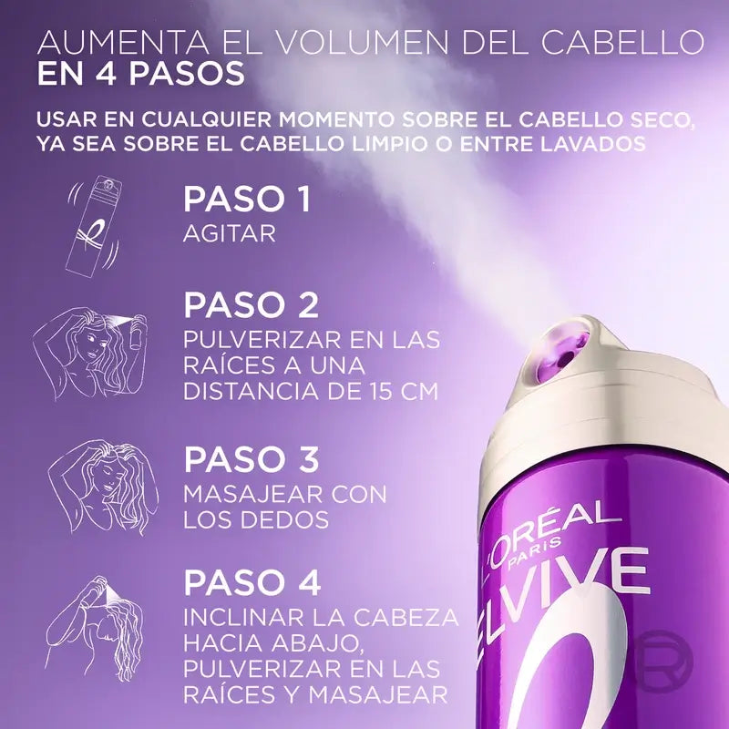 L'Oréal Paris Elvive Big Hair Day osviežujúci sprej na zväčšenie objemu, 200 ml