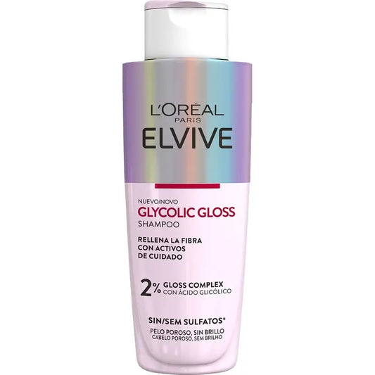 L'Oréal Paris Elvive Šampón Glycolic Gloss s kyselinou glykolovou – jemné a lesklé vlasy