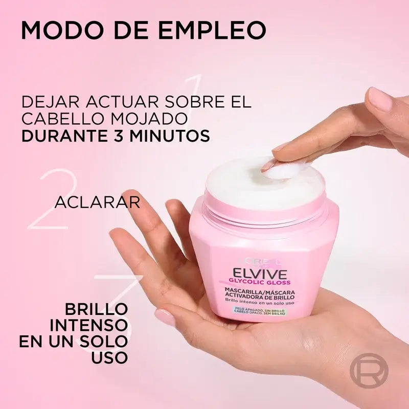 L'Oréal Paris Elvive Glycolic Gloss Maska na zvýšenie lesku, 310 ml