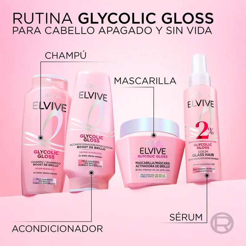 L'Oréal Paris Elvive Glycolic Gloss Maska na zvýšenie lesku, 310 ml