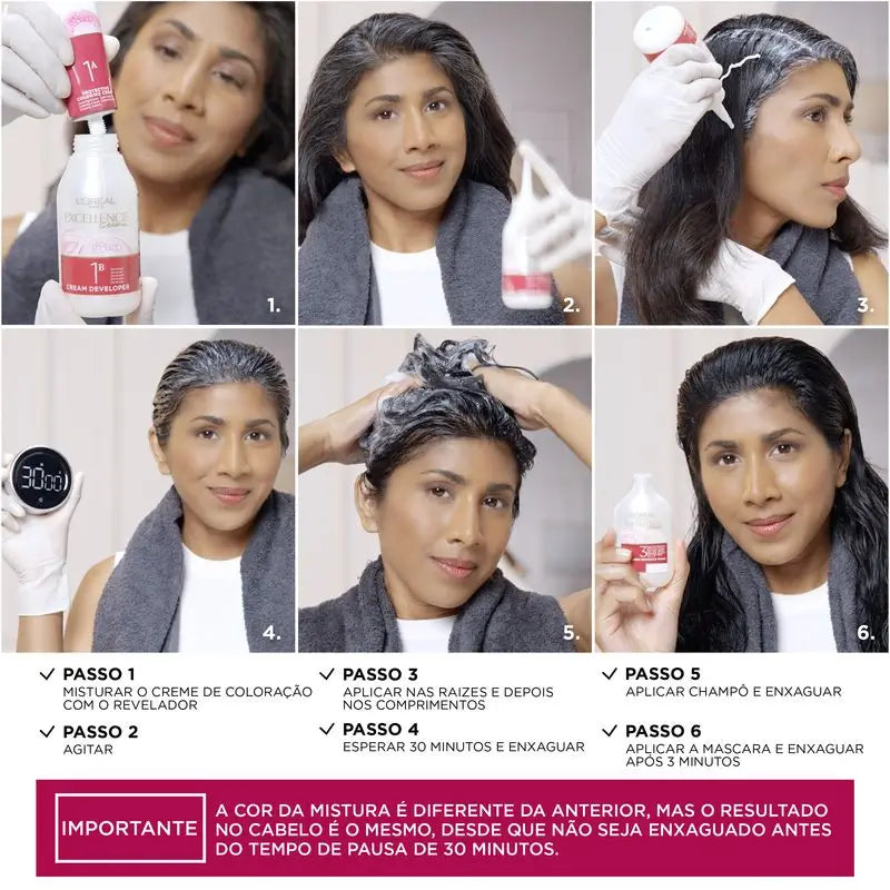 L'Oréal Paris Excellence Creme Trvalá farba na vlasy – odtieň 4.54 Mahagónovo-meďový gaštan