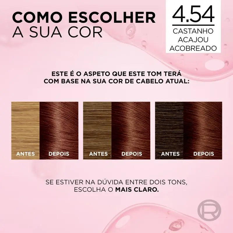 L'Oréal Paris Excellence Creme Trvalá farba na vlasy – odtieň 4.54 Mahagónovo-meďový gaštan