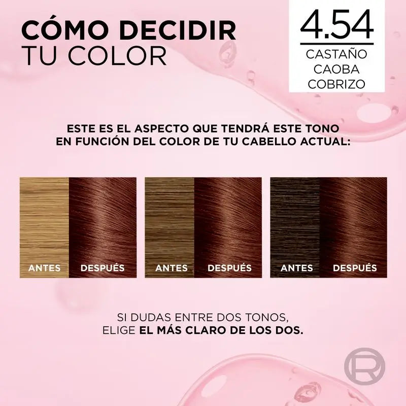 L'Oréal Paris Excellence Creme Trvalá farba na vlasy – odtieň 4.54 Mahagónovo-meďový gaštan