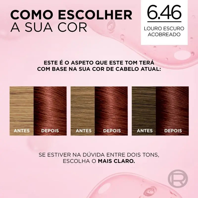 L'Oréal Paris Excellence Creme Trvalá farba na vlasy – odtieň 6.46 Tmavá medená mahagónová blond