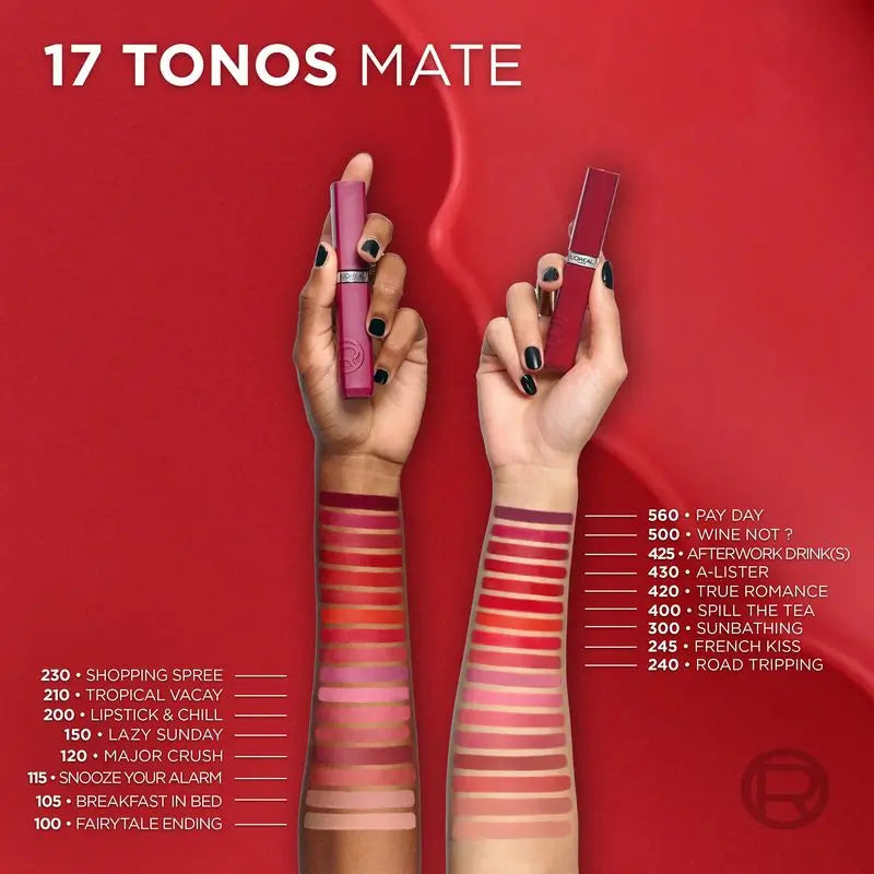 L'Oréal Paris Infaillible Le Matte Resistance, matný efekt po dobu 16 hodín*. Odtieň 230 Shopping Spree