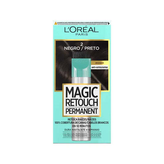 L'Oréal Paris Magic Retouch Permanent – retušovanie odrastov 02 Čierna 18 ml