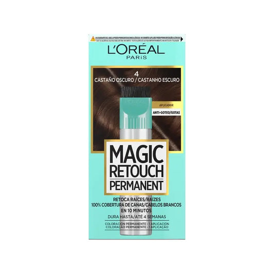 L'Oréal Paris Magic Retouch Permanent – korekcia odrastov 4 tmavohnedá 18 ml