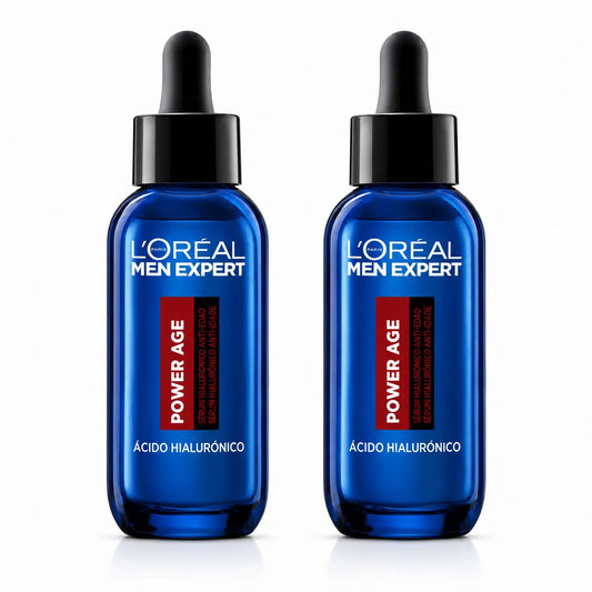 L'Oréal Paris Men Expert Power Age sérum: sérum proti starnutiu s kyselinou hyalurónovou, redukuje vrásky, balenie po 2 ks