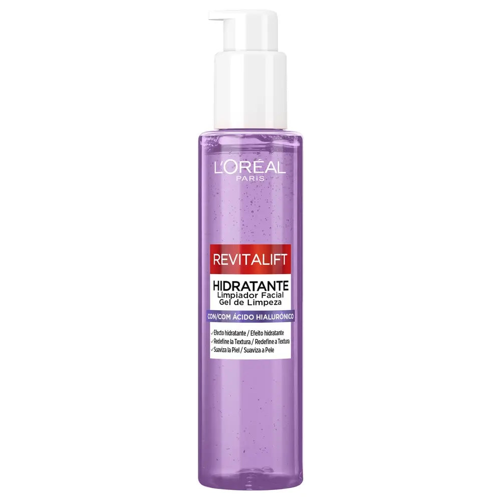 L'Oreal Paris Skincare Revitalift Čistiaci prípravok na tvár s kyselinou hyalurónovou, 150 ml