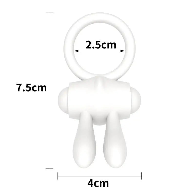 Lovetoy  Vibrujúci krúžok Power Clit – biely