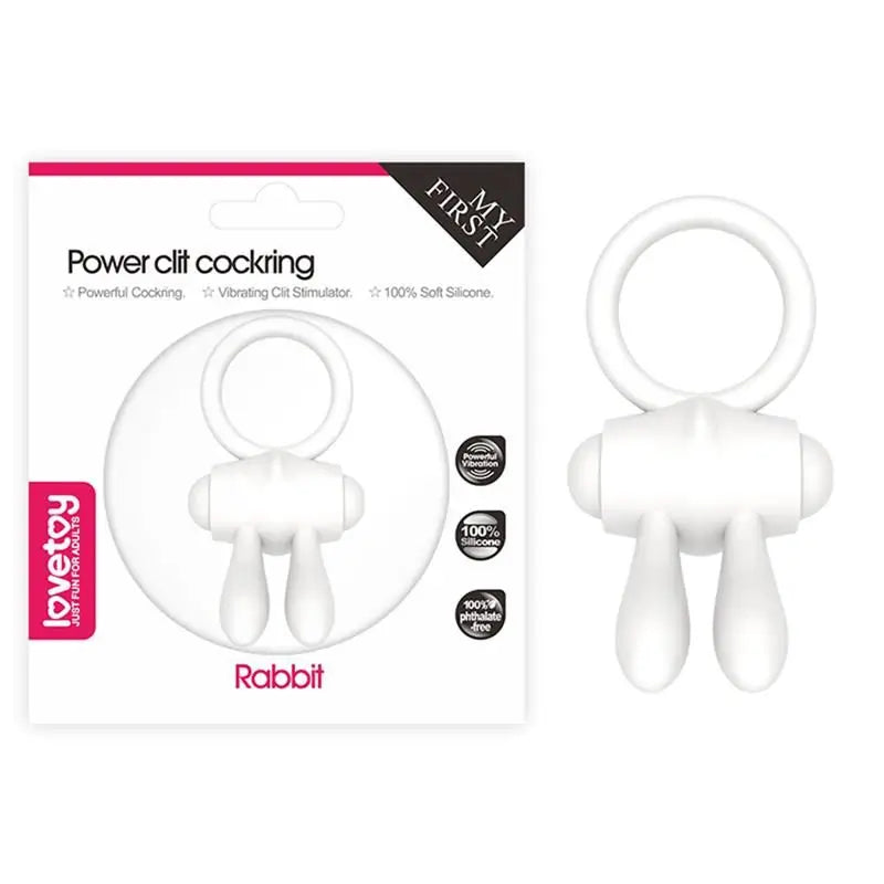 Lovetoy  Vibrujúci krúžok Power Clit – biely