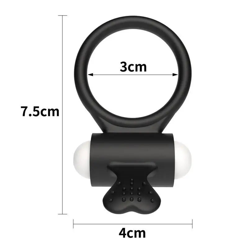 Lovetoy Vibrujúci krúžok Power Clit, čierny, model 2