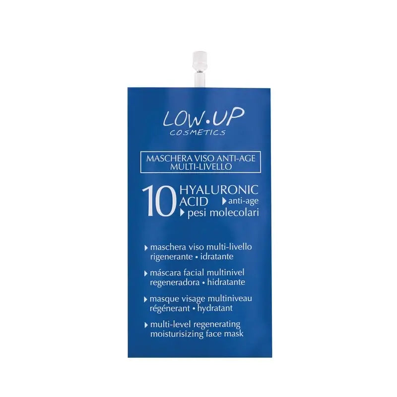 Low Up Pleťová maska s kyselinou hyalurónovou 10 Anti-Age, 20 ml