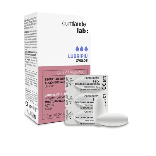 Cumlaude Lubripiu Lab Moisturising and Soothing Vaginal Ovuli, 10 Units
