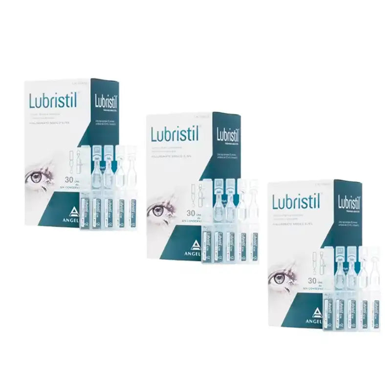 Lubristil s kyselinou hyalurónovou – suché oči, balenie 3 x 30 jednorazových dávok