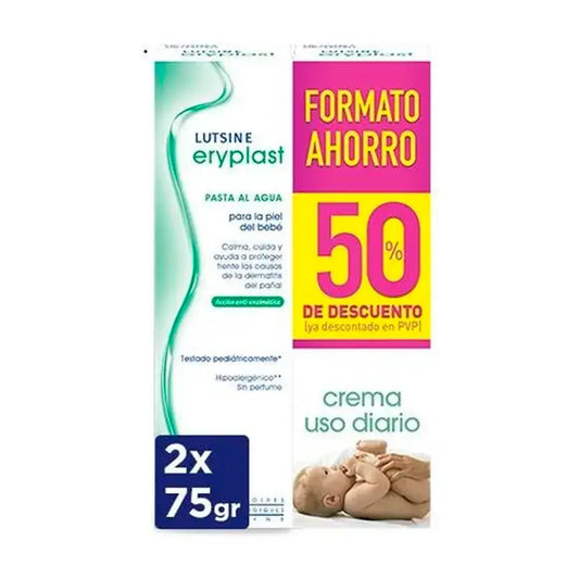 Eryplast Lutsine E45 Krémová pasta na báze vody na detské plienky, balenie 2 x 75 g