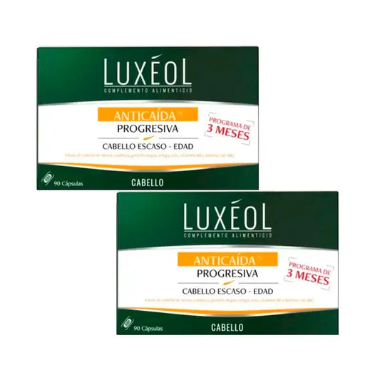 Luxeol Progresívna liečba proti vypadávaniu vlasov, balenie 2 x 90 tabliet