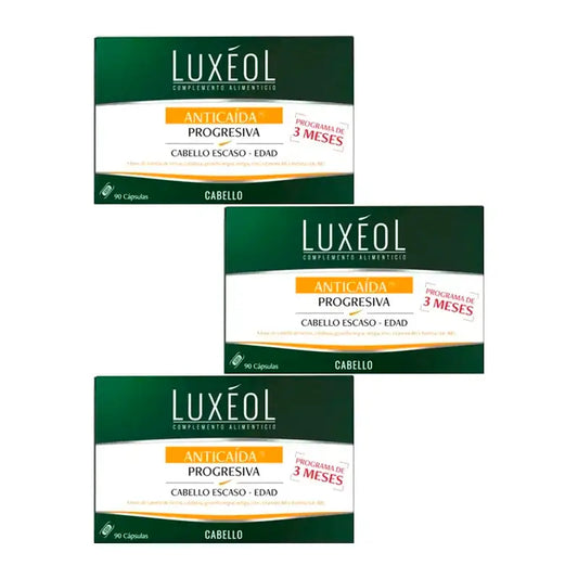 Luxeol Progresívna liečba proti vypadávaniu vlasov, balenie 3 x 90 tabliet