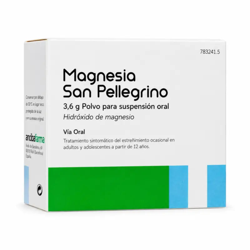Magnesia San Pellegrino 3,6 g prášok na prípravu perorálnej suspenzie, 20 vrecúšok