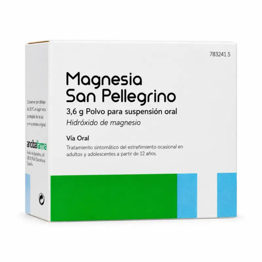 Magnesia San Pellegrino 3,6 g prášok na prípravu perorálnej suspenzie, 20 vrecúšok