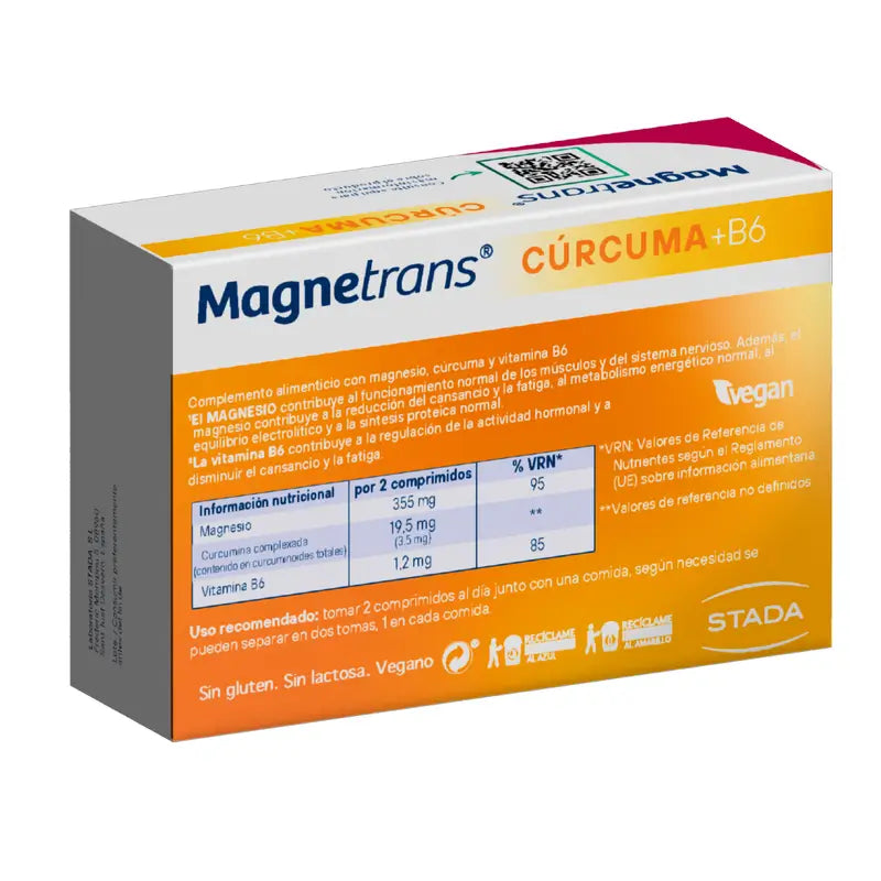 Magnetrans Kurkuma 355 mg horčíka + vitamín B6, 60 kapsúl