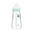 Kŕmna fľaša Mam Baby Cristal Feel Good v matnej modrej farbe, 260 ml 