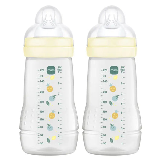 Mam Baby fľaša Easy Active, neutrálna, lesklá, 2 × 270 ml 