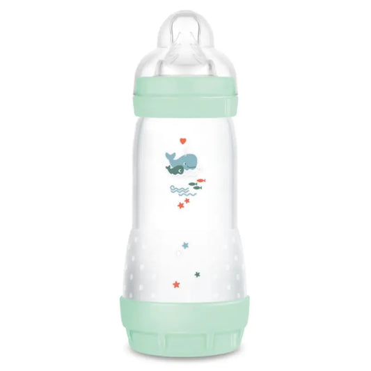 Mam Baby fľaša Easy Start proti kolike, jasne modrá, 320 ml 