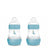 Mam Baby Fľaša Easy Start proti kolike, matná modrá, 2 × 160 ml 