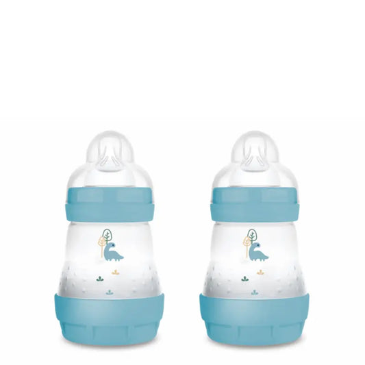 Mam Baby Fľaša Easy Start proti kolike, matná modrá, 2 × 160 ml 