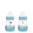 Mam Baby Fľaša Easy Start proti kolike, matná modrá, 2 × 160 ml 
