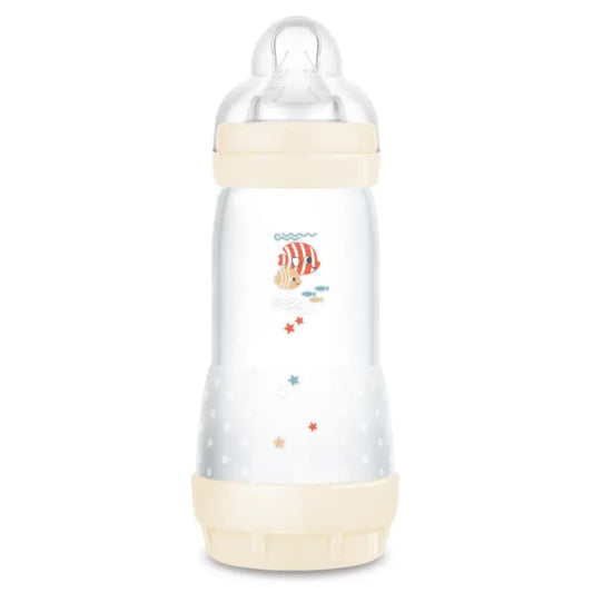 Mam Baby fľaša Easy Start proti kolike, neutrálna, lesklá, 320 ml 