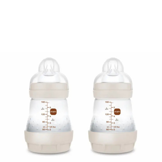 Mam Baby fľaša Easy Start proti kolike, neutrálna, matná, 2 × 160 ml 