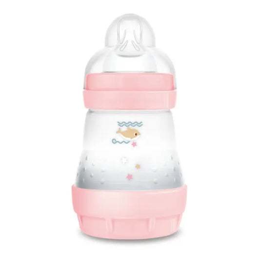 Mam Baby fľaša Easy Start proti kolike, lesklá ružová, 160 ml 