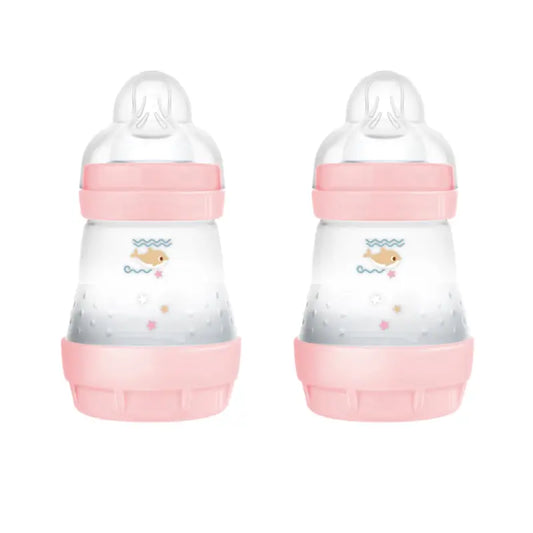 Mam Baby fľaša Easy Start proti kolike, jasne ružová, 2 × 160 ml 