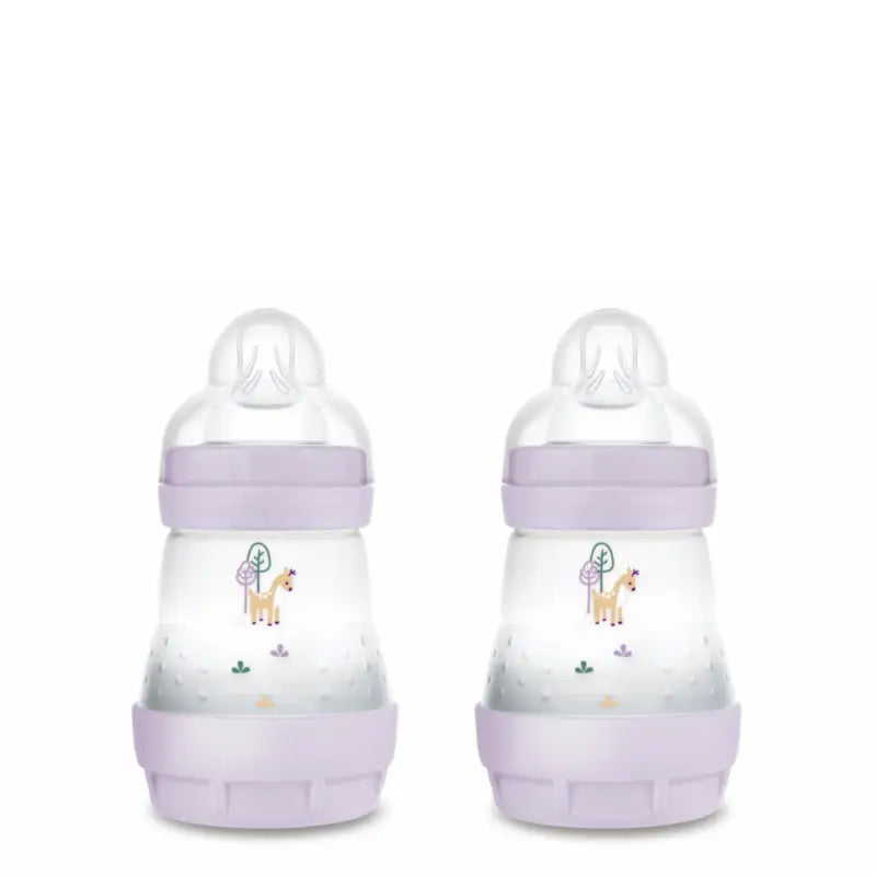 Mam Baby Fľaša Easy Start proti kolike, matná ružová, 2 × 160 ml 
