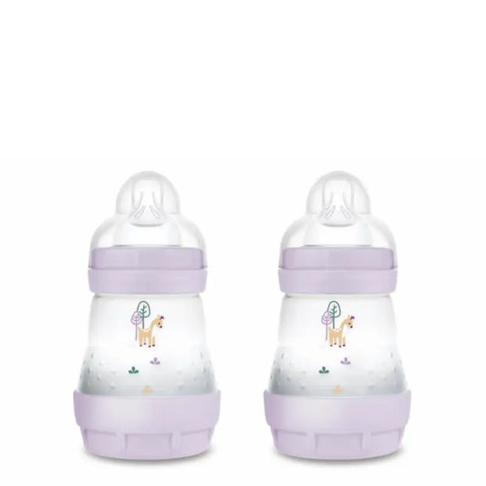 Mam Baby Fľaša Easy Start proti kolike, matná ružová, 2 × 160 ml 