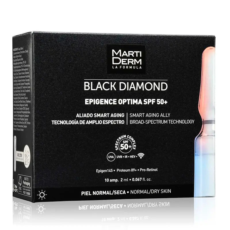 Martiderm Black Diamond Epigence Optima SPF 50, 10 ampuliek po 2 ml