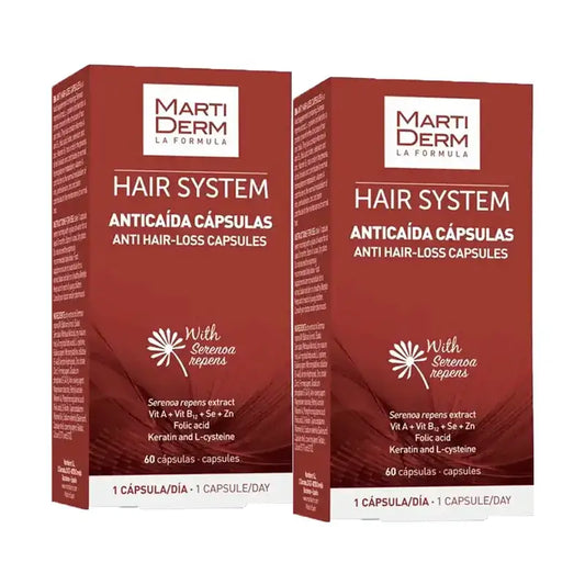 Martiderm Hair System – kapsuly proti vypadávaniu vlasov, balenie 2 x 60 kapsúl