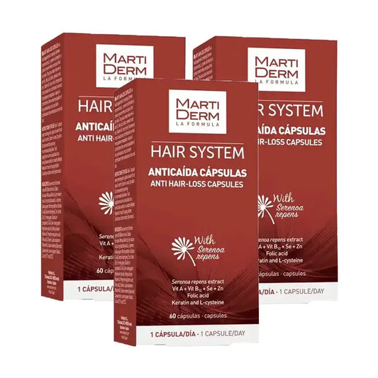 Martiderm Hair System – kapsuly proti vypadávaniu vlasov, balenie 3 x 60 kapsúl