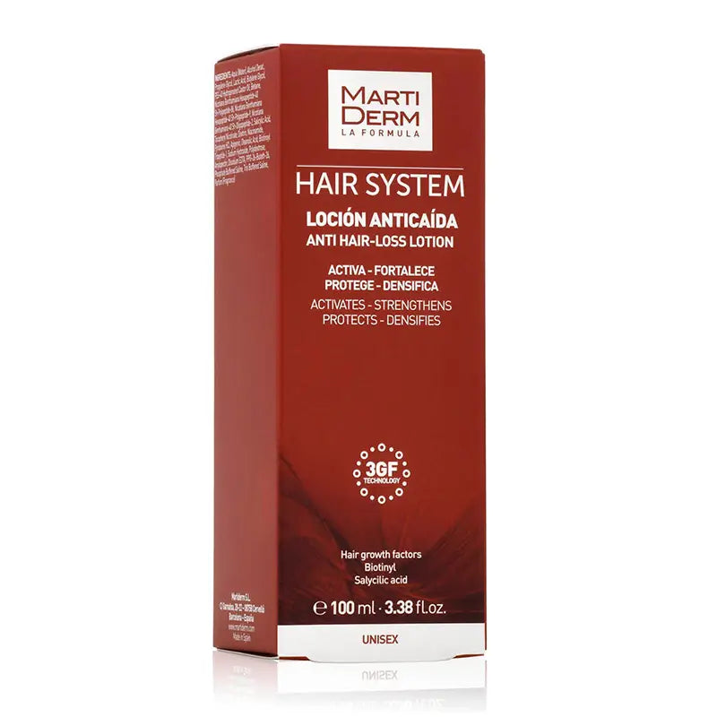 Martiderm Hair System Unisex pleťová voda proti vypadávaniu vlasov 100 ml