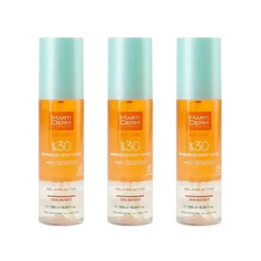 Martiderm Sun Care Spf30 Bronzed Body Spray, 3X155 Ml