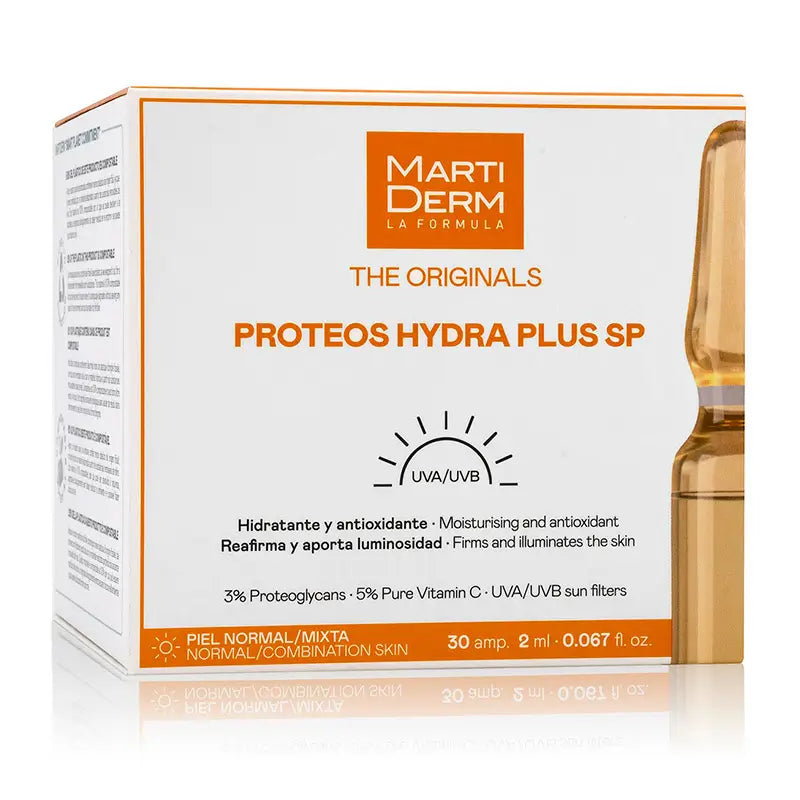 Martiderm The Originals Proteos Hydra Plus Sp pre normálnu a zmiešanú pleť, 30 ampuliek po 2 ml