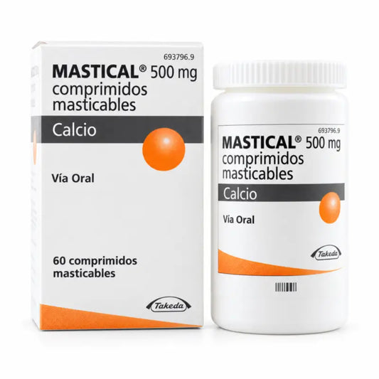 Mastical 500 mg vápnika, 60 žuvacích tabliet